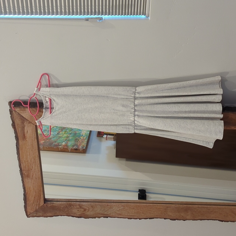 Gap Heather Grey/Cream Sweatshirt Dress S